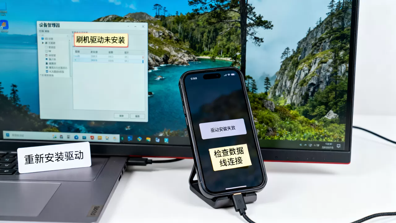 刷机连不上电脑怎么办，手机刷机驱动安装失败