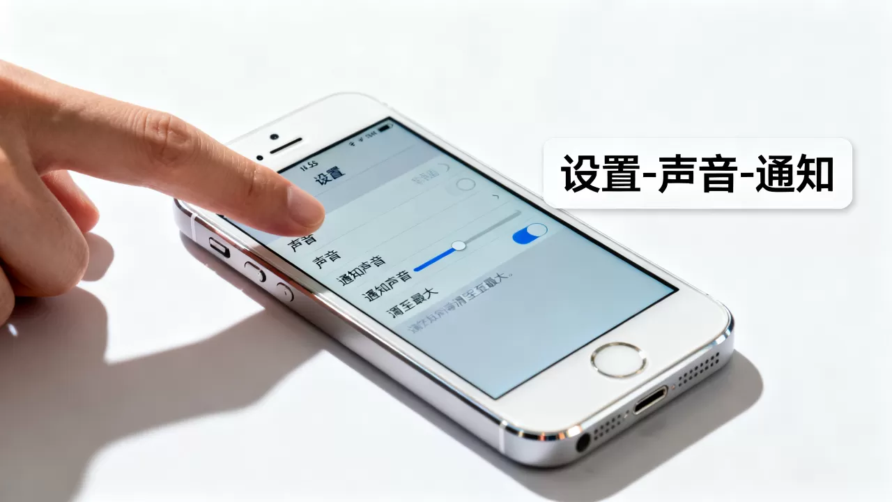 iphone5s通知的声音怎么调大？iphone5s通知声音设置