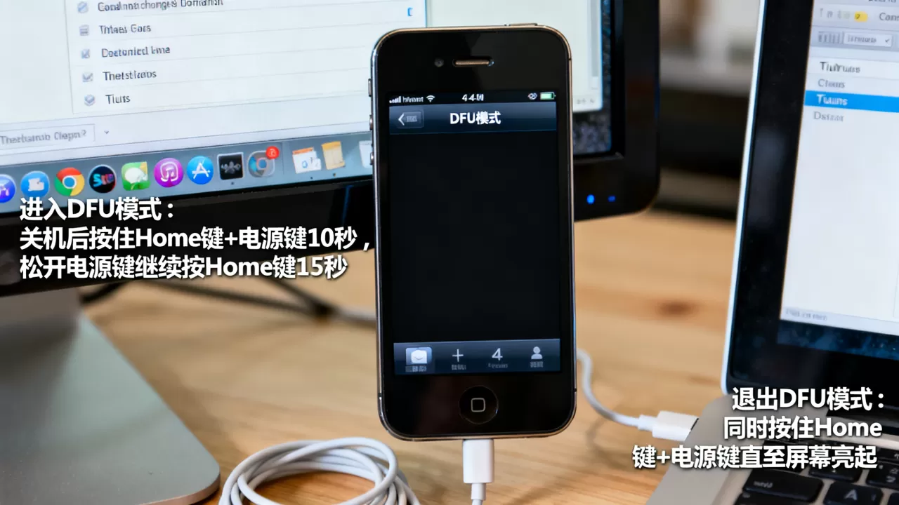 iphone4s进入dfu模式怎么退出，iphone4s进入dfu模式