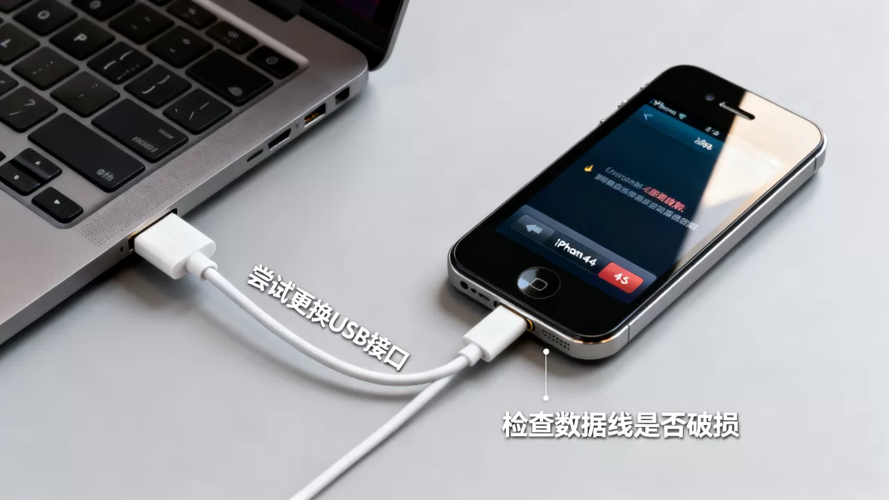 iphone4s电脑无法充电怎么办，iphone4s充电故障