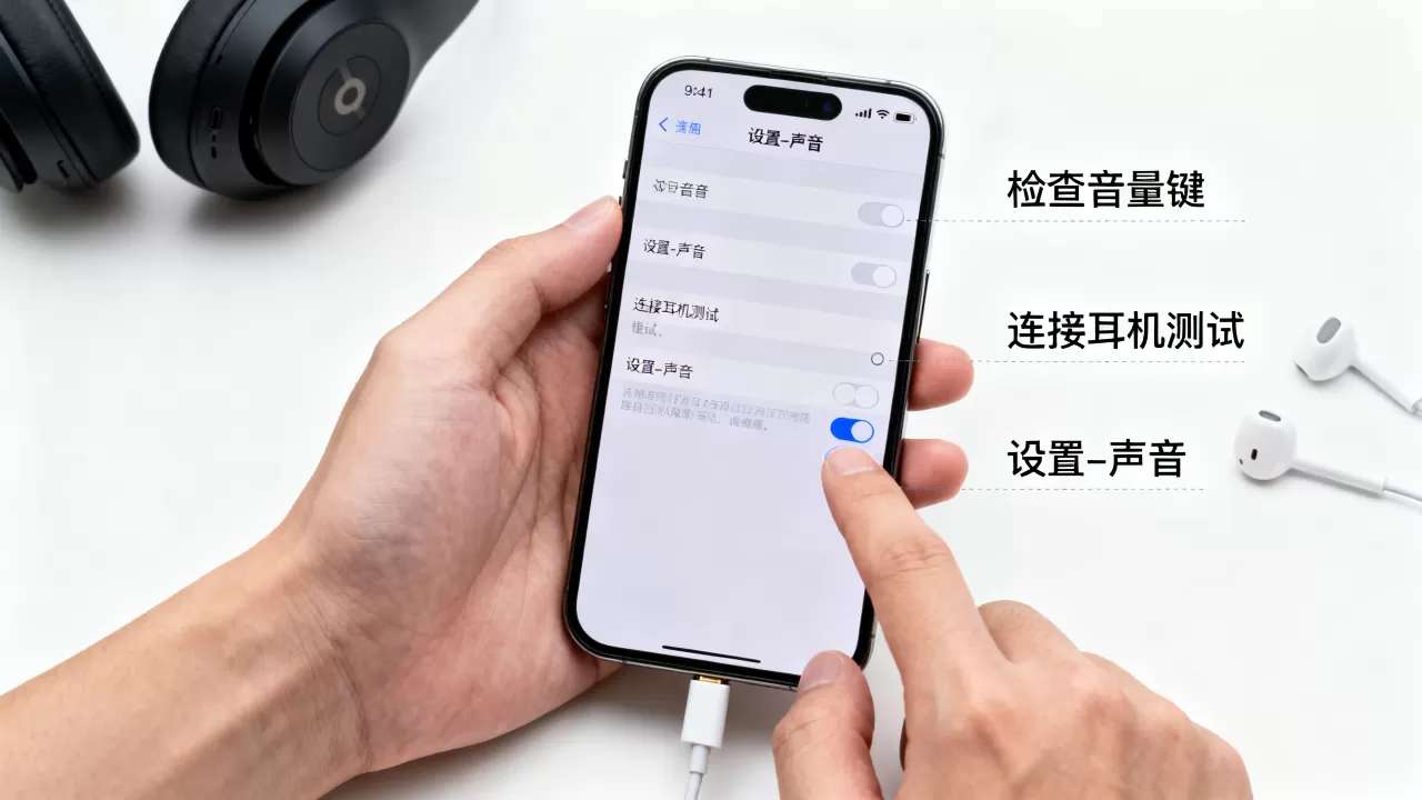 iphone没声音耳机有声音，iphone外放无声怎么解决