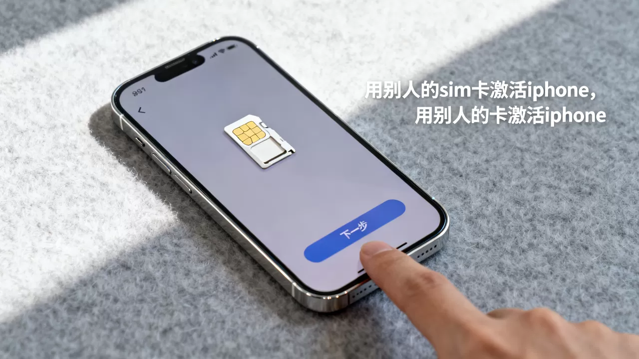 用别人的sim卡激活iphone，用别人的卡激活iphone