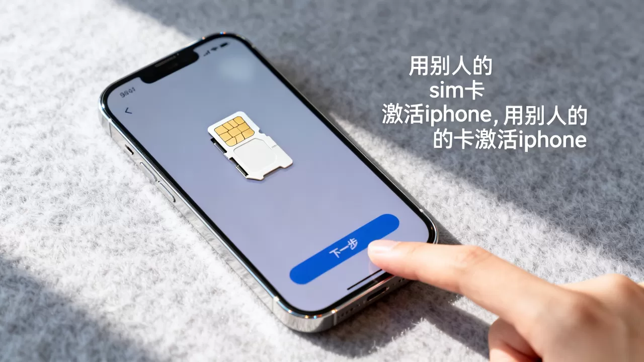 用别人的sim卡激活iphone，用别人的卡激活iphone