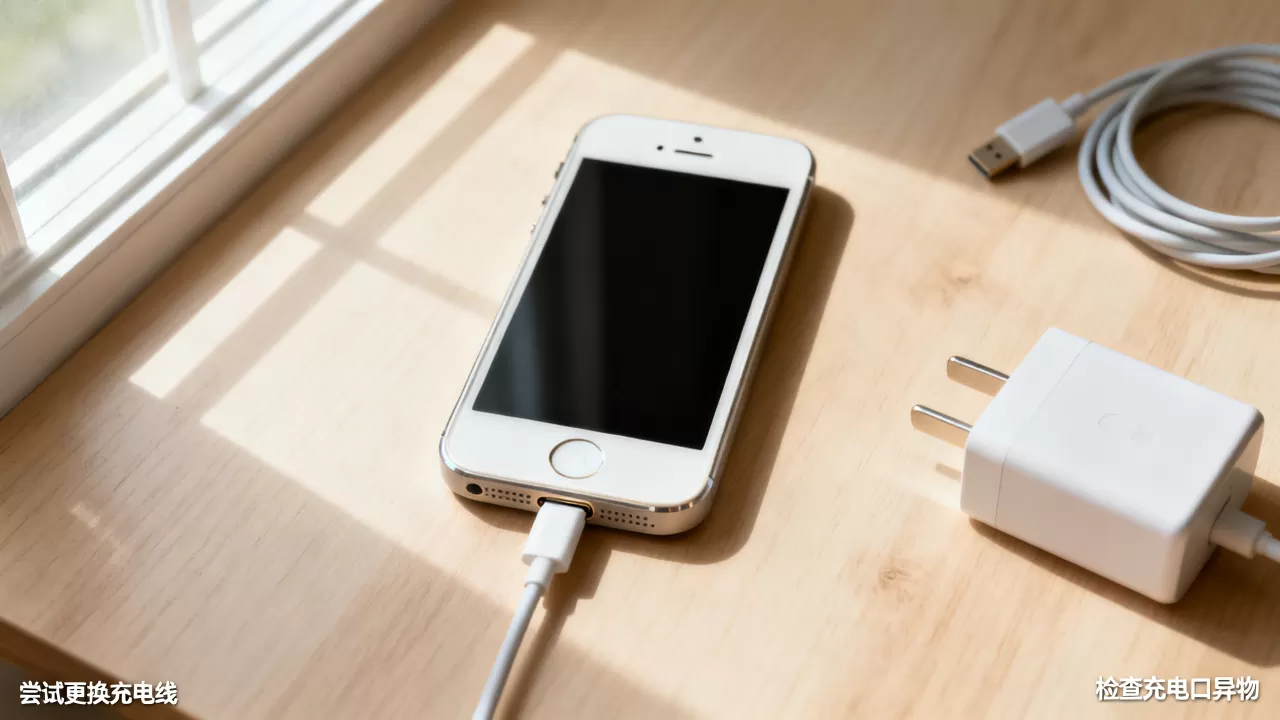 iphone5s无法开机充电怎么办，iphone5s充不进电