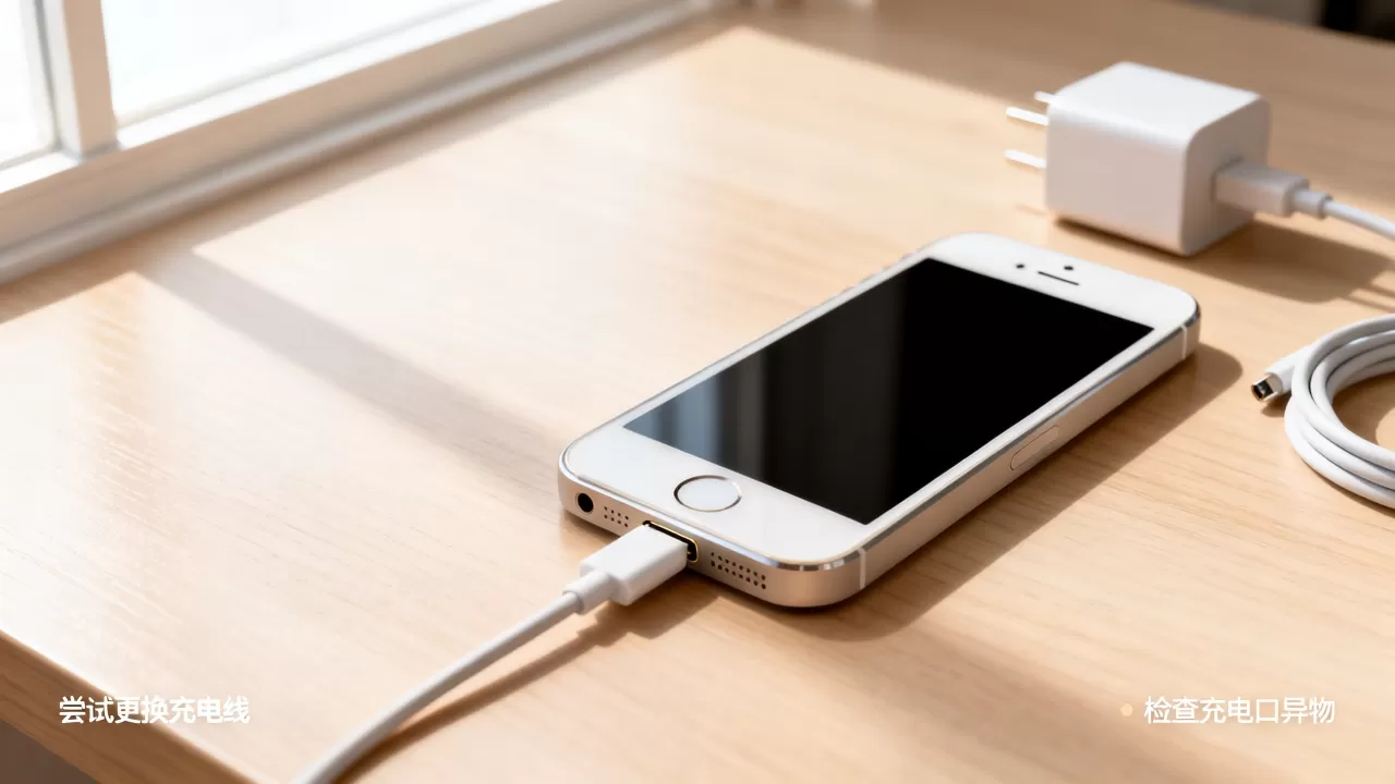 iphone5s无法开机充电怎么办，iphone5s充不进电