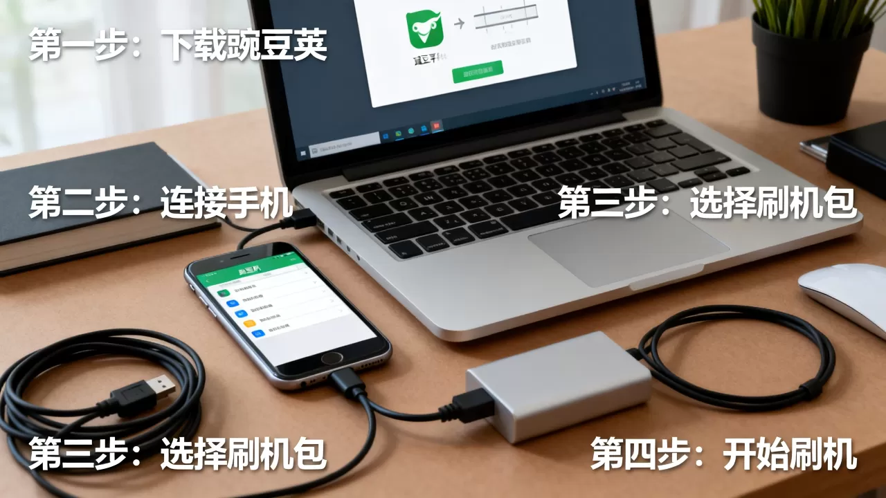 用豌豆荚怎么刷机，豌豆荚刷机教程