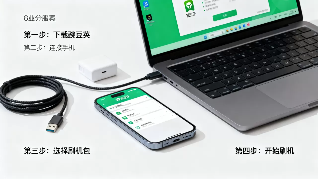 用豌豆荚怎么刷机，豌豆荚刷机教程