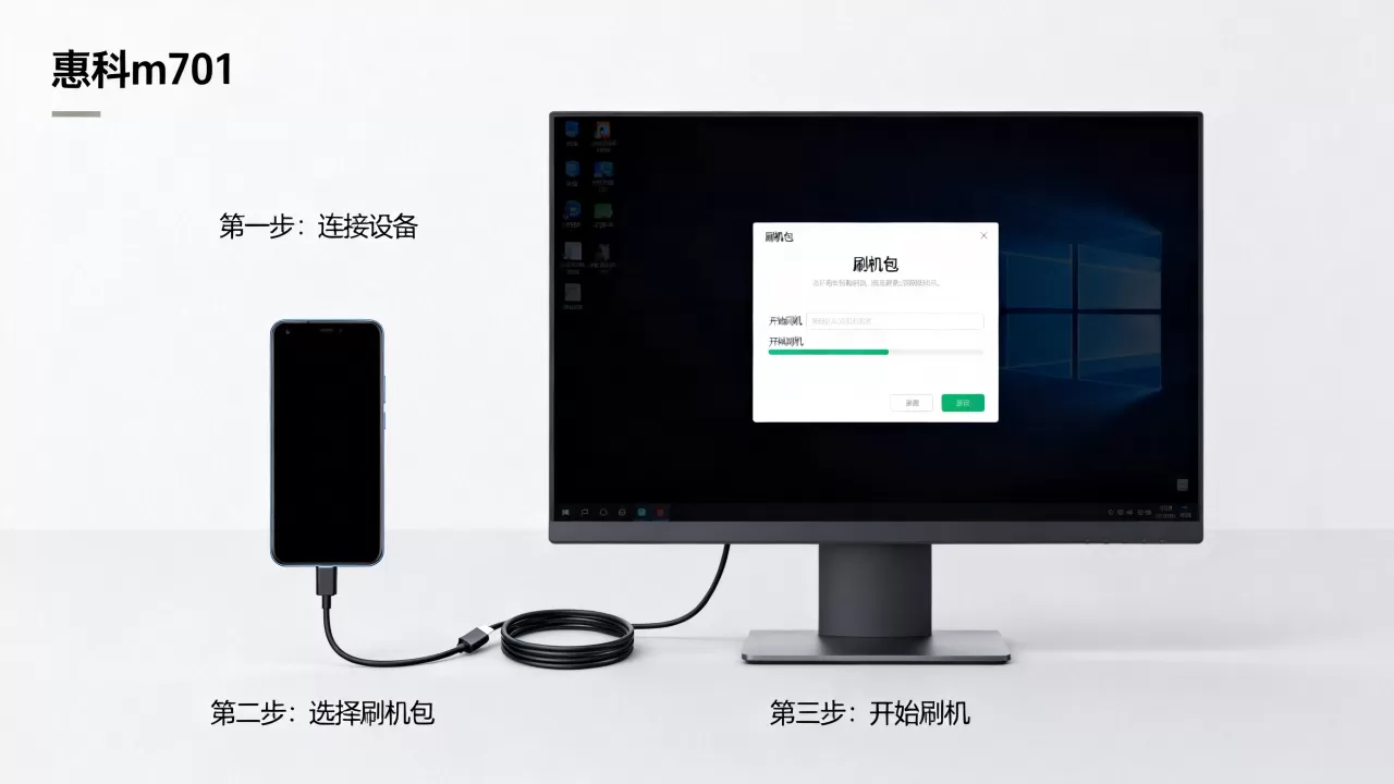 惠科m701刷机教程，惠科m701刷机包