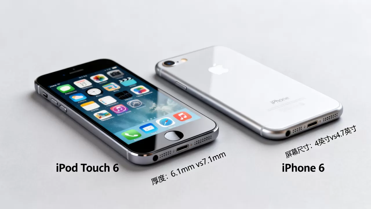 Touch6和iphone6，苹果touch6和iphone6区别是什么