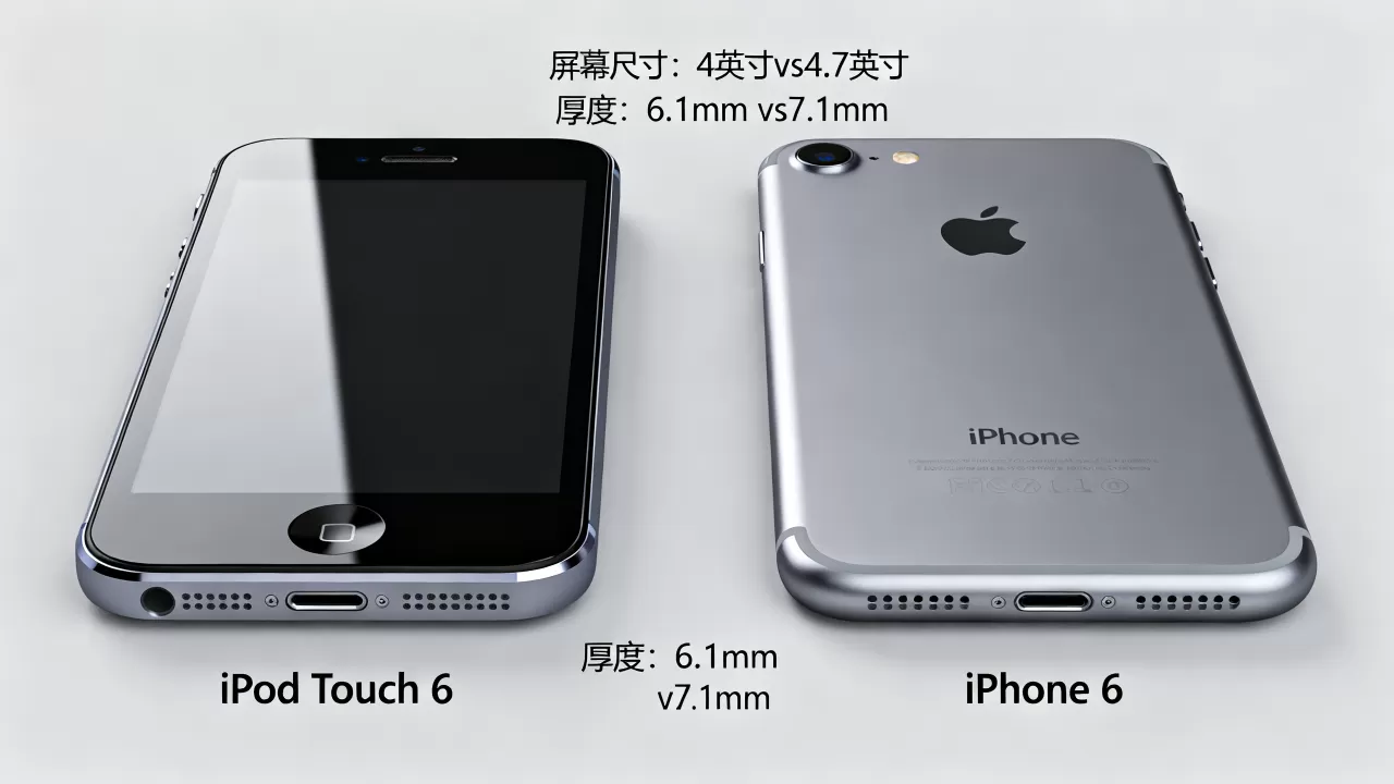 Touch6和iphone6，苹果touch6和iphone6区别是什么