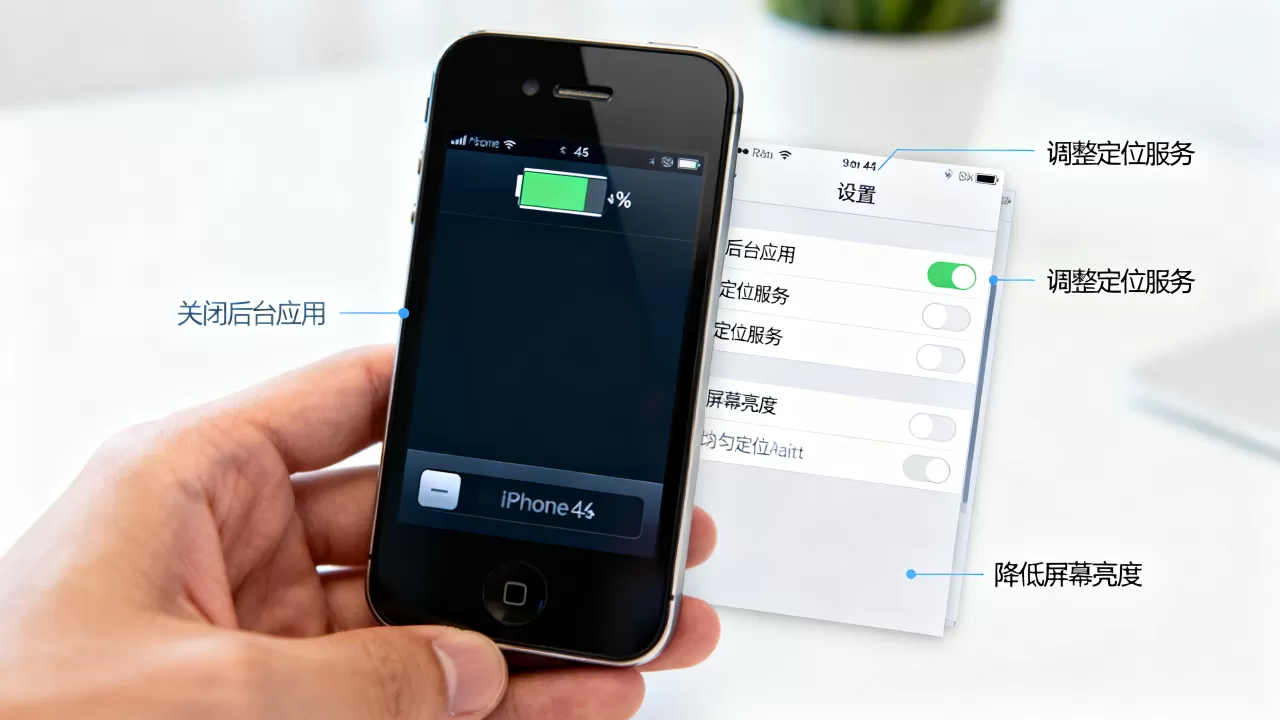 iPhone4s突然很耗电怎么办，iPhone4s耗电快