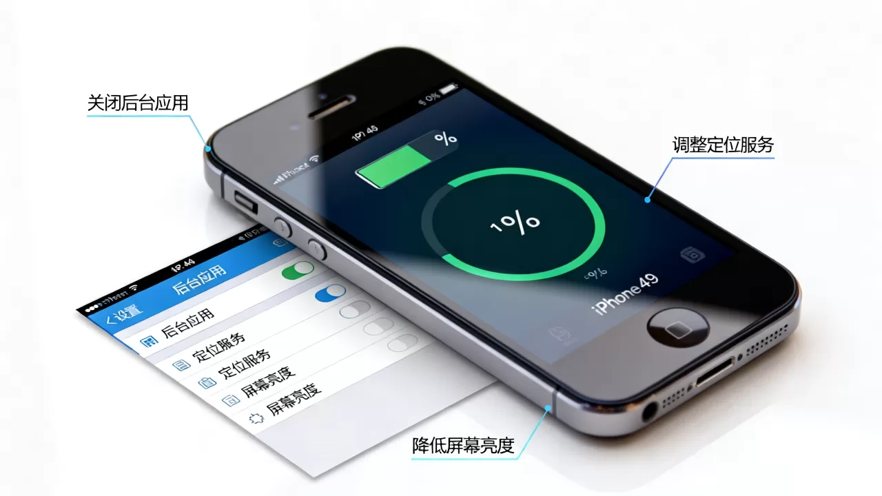 iPhone4s突然很耗电怎么办，iPhone4s耗电快