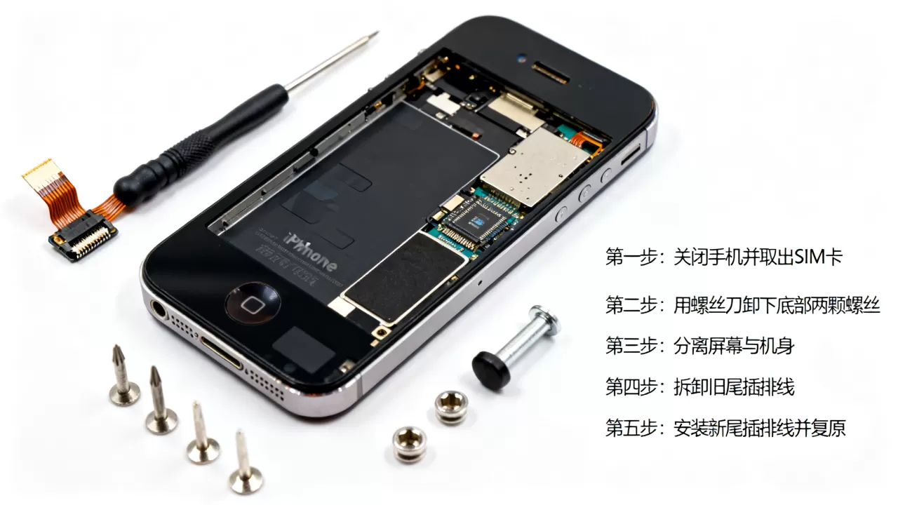 iphone4尾插排线怎么换,iphone4尾插排线更换教程 iphone4尾插排线怎么换,iphone4尾插排线更换教程