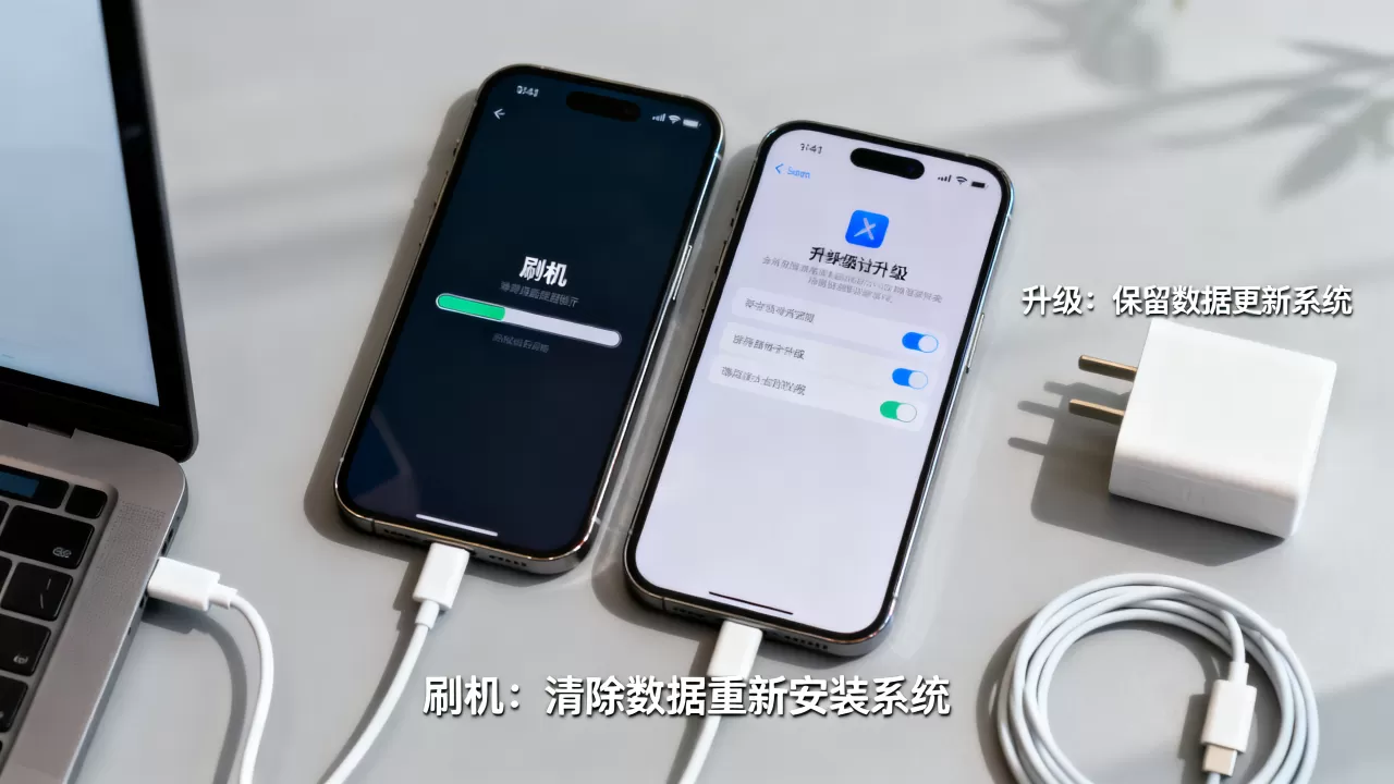 苹果刷机和升级区别是什么?苹果刷机升级区别 苹果刷机和升级区别是什么?苹果刷机升级区别