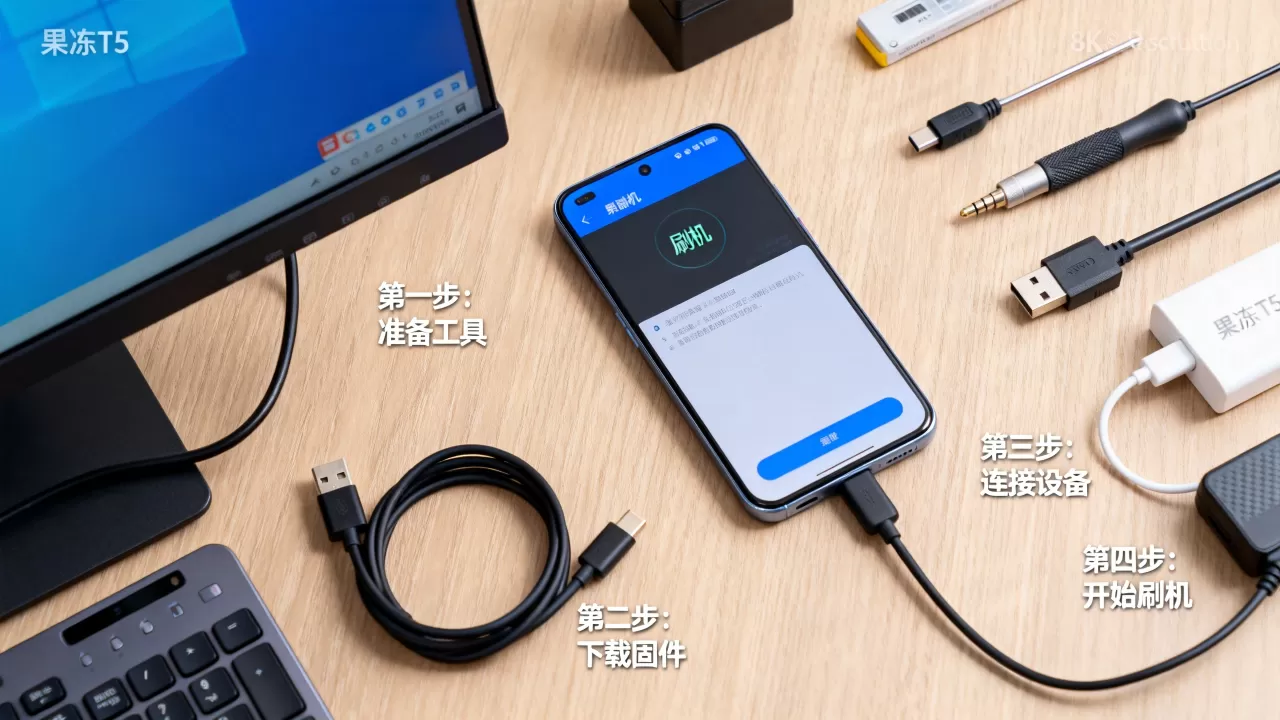果冻t5刷机教程，果冻t5怎么刷机