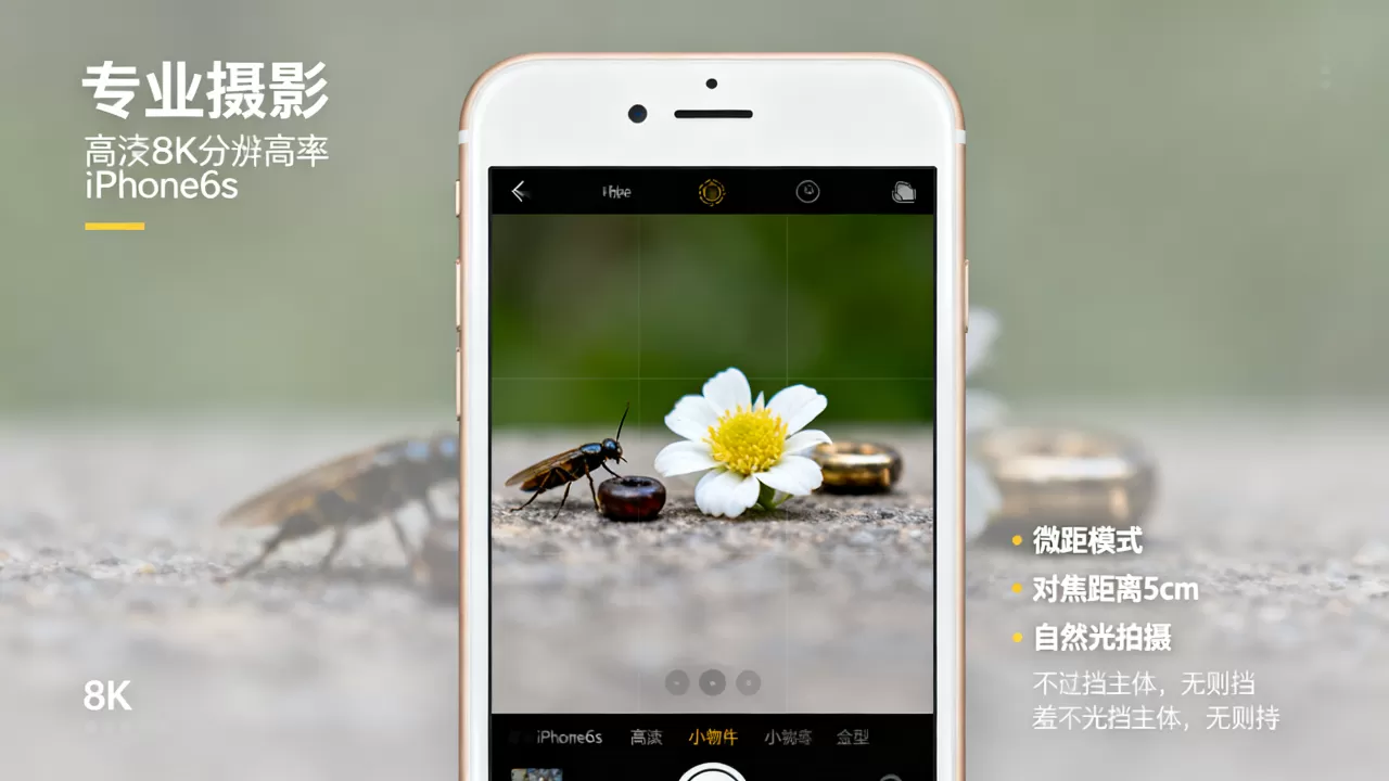 iphone6s微距怎么拍，iphone6s微距拍摄技巧