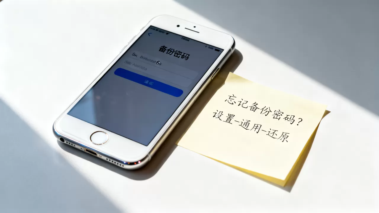 iPhone6s备份密码忘了怎么办，iPhone6s备份密码