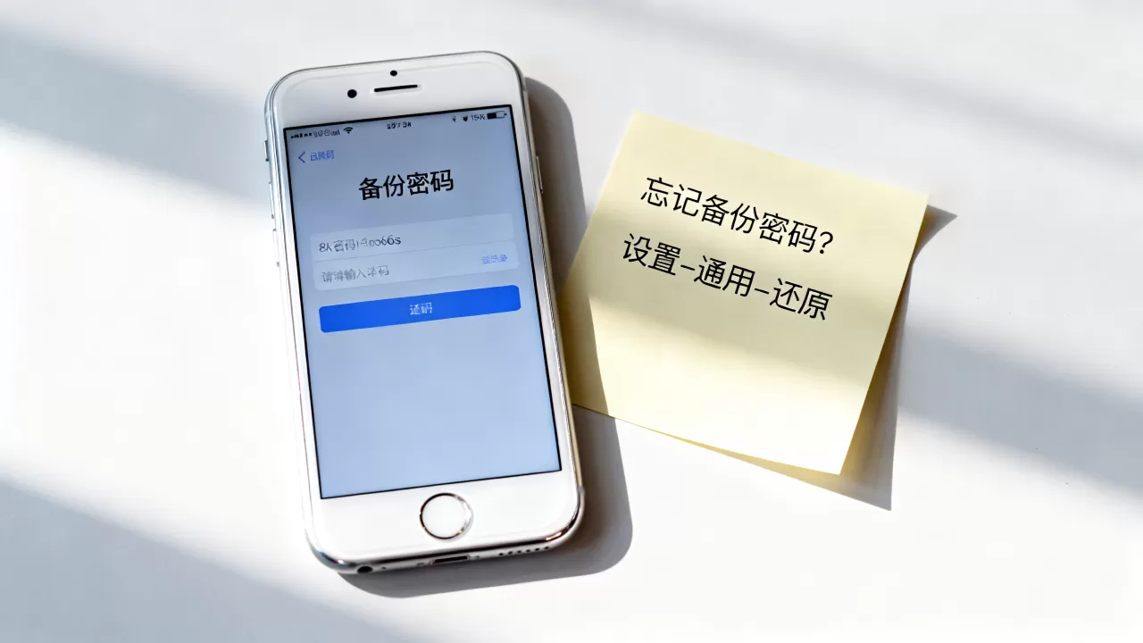 iPhone6s备份密码忘了怎么办，iPhone6s备份密码