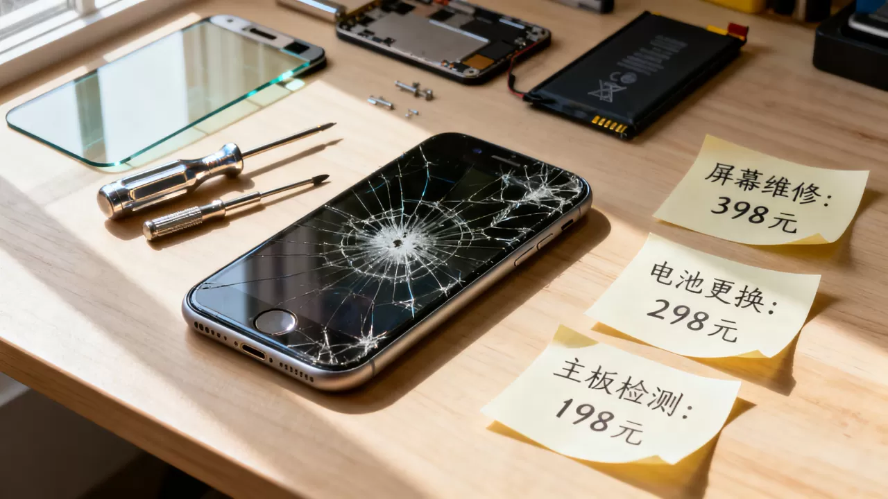 iphone手机坏了怎么办，iphone手机维修费用