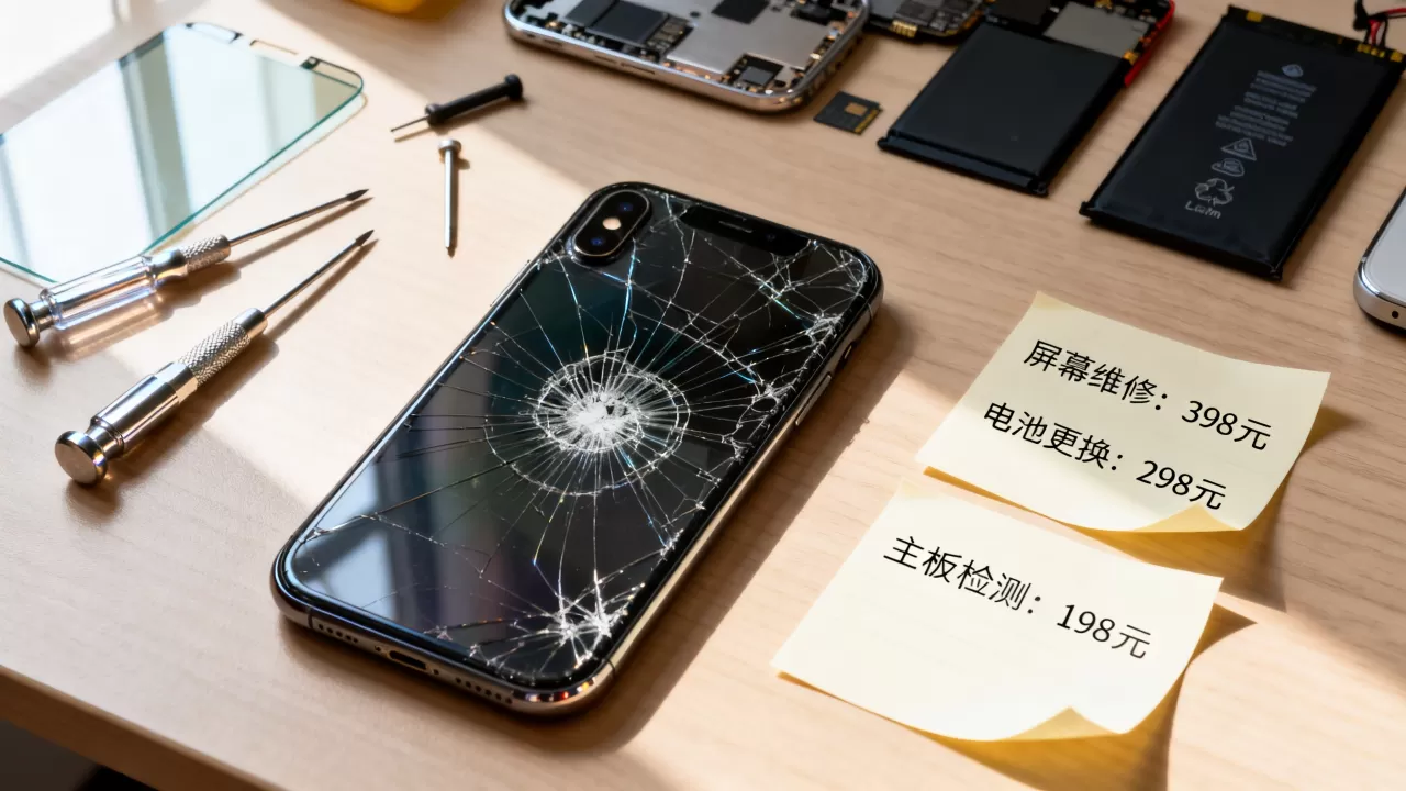 iphone手机坏了怎么办，iphone手机维修费用