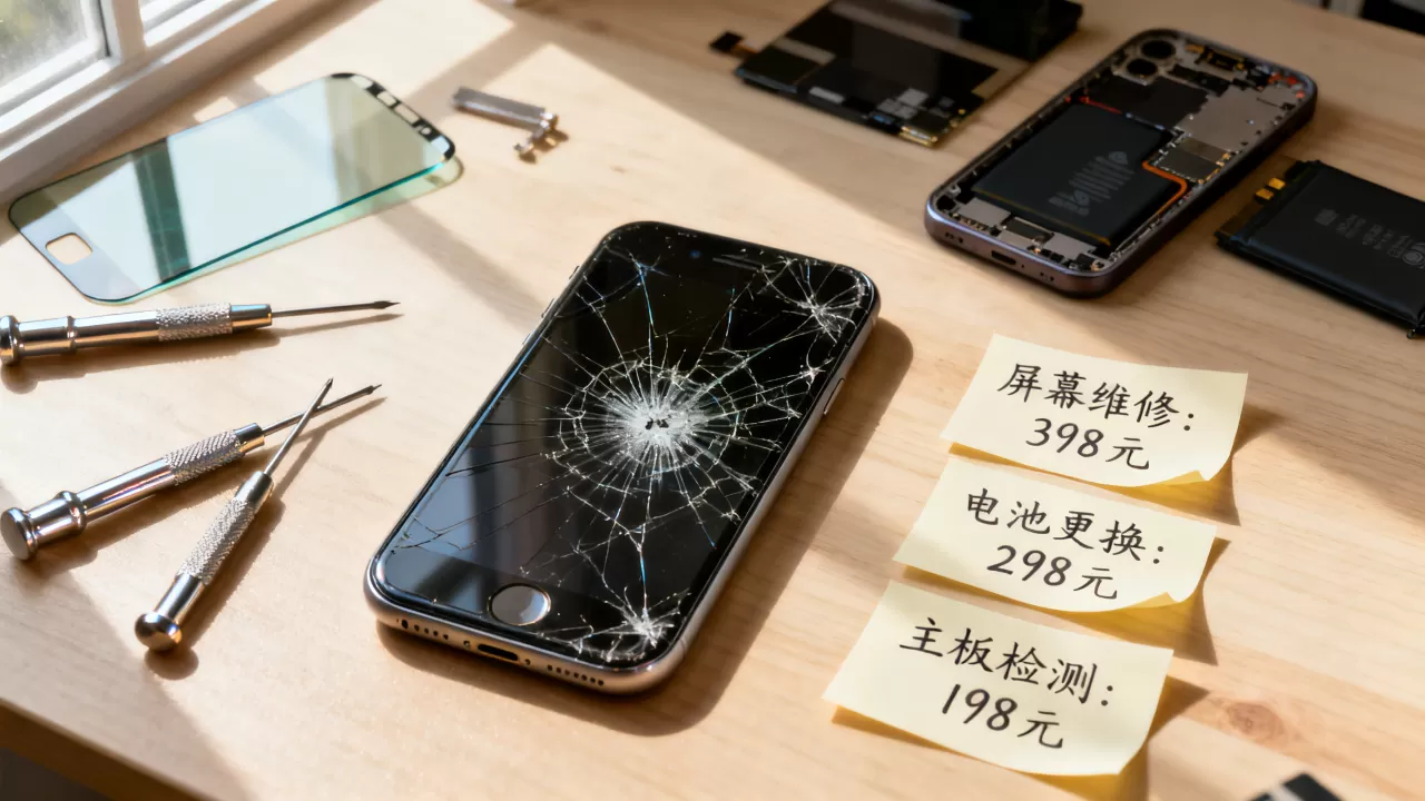 iphone手机坏了怎么办，iphone手机维修费用