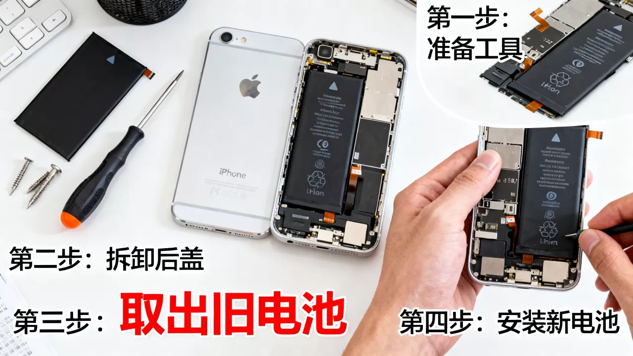 iPhone5电池怎么换，iPhone5换电池教程