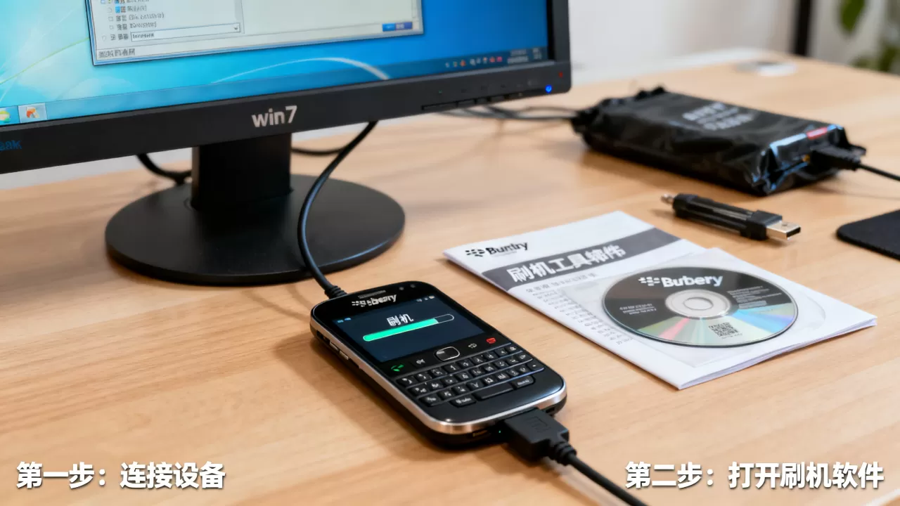 黑莓win7刷机教程，win7系统怎么刷机