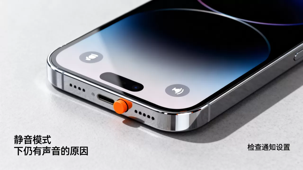 iphone静音了还有声音怎么回事，iphone静音模式