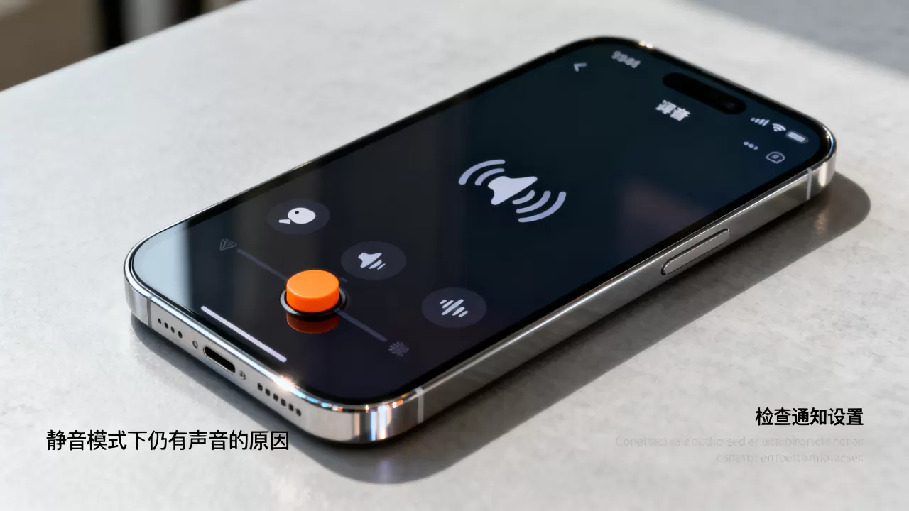 iphone静音了还有声音怎么回事，iphone静音模式