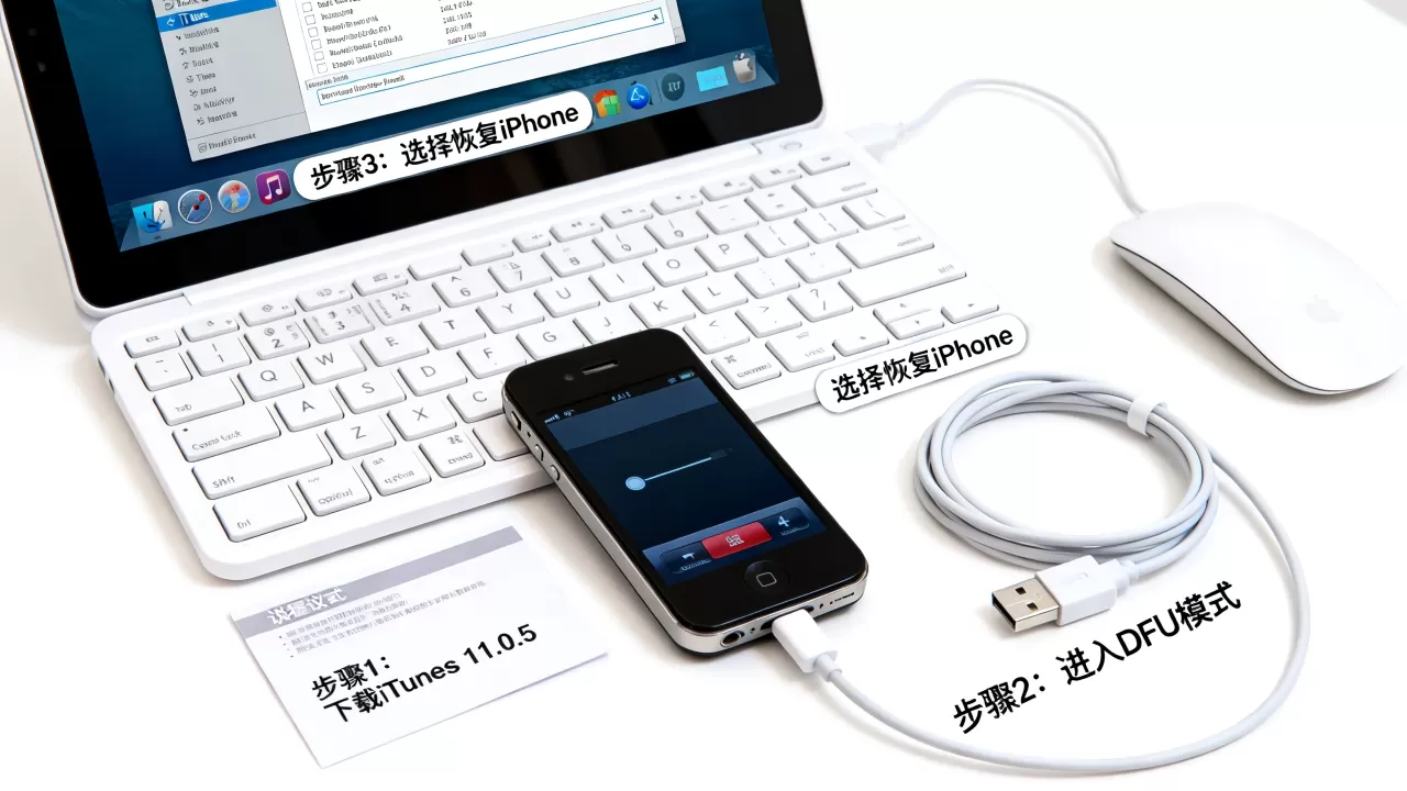 iphone4 6.1.3平刷教程，iphone4刷机失败怎么办