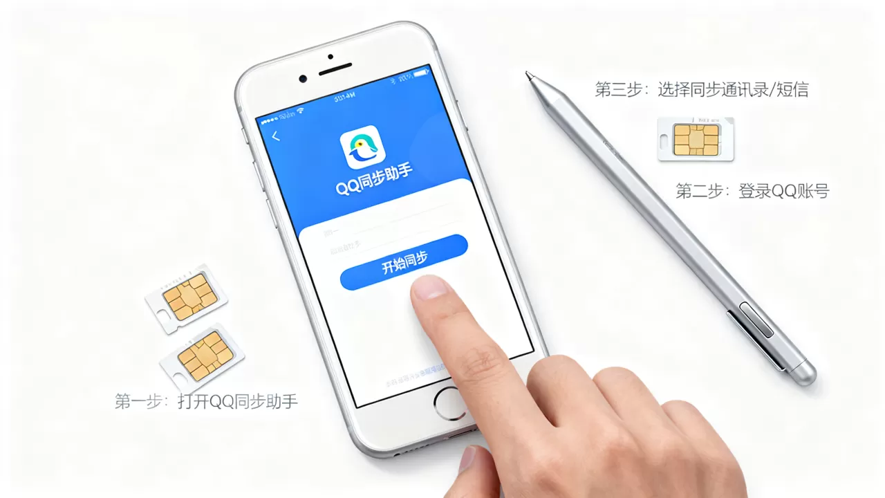 iphone怎么用qq同步助手，iphone手机qq同步助手怎么使用