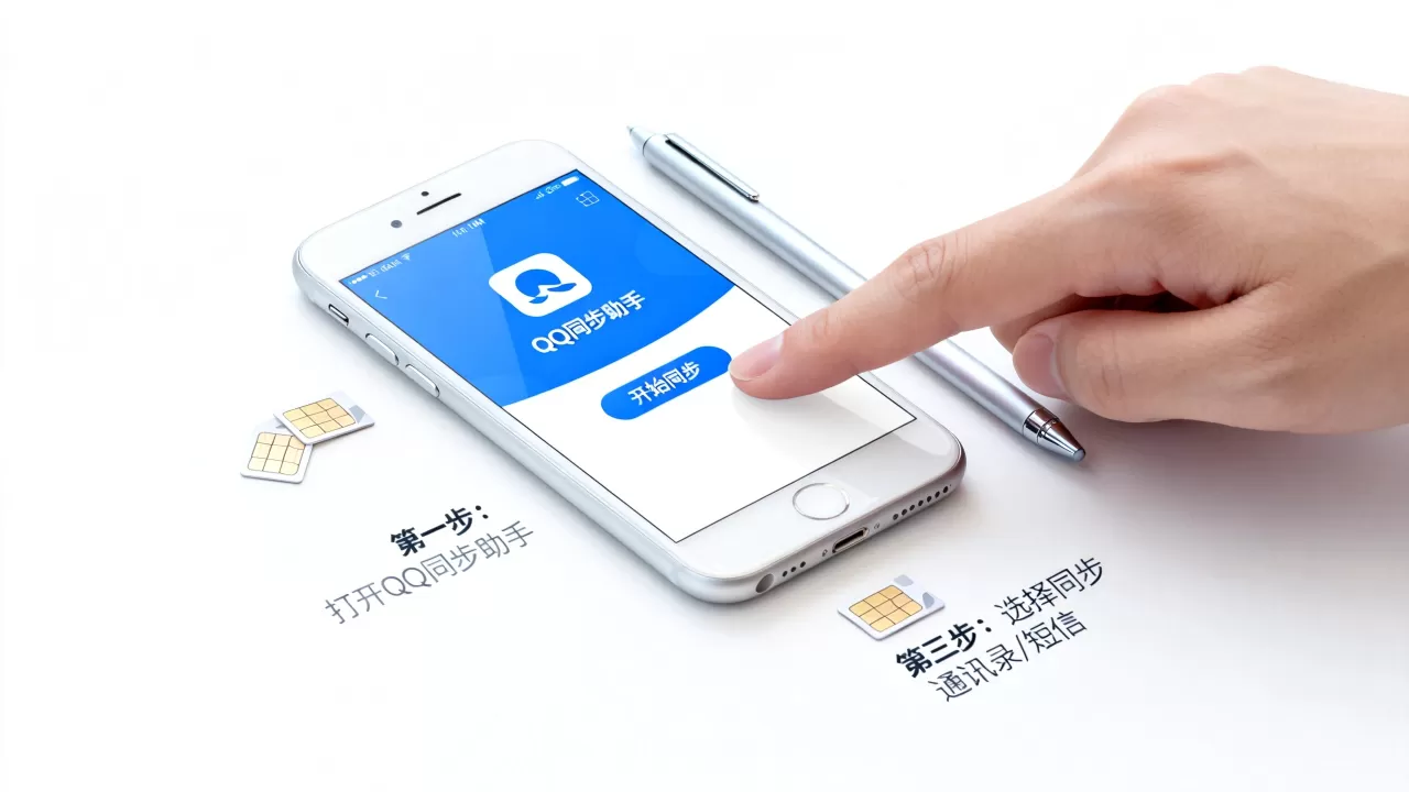 iphone怎么用qq同步助手，iphone手机qq同步助手怎么使用
