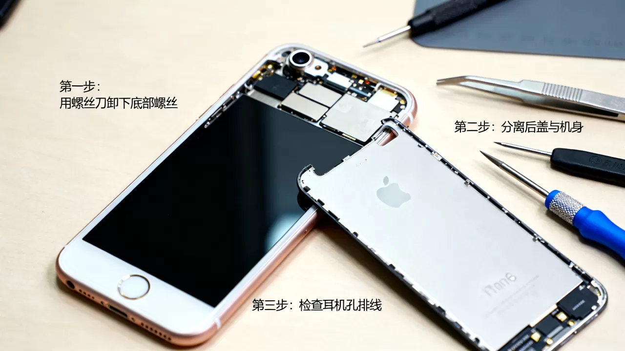 iphone6耳机孔坏了怎么修，iphone6耳机孔维修
