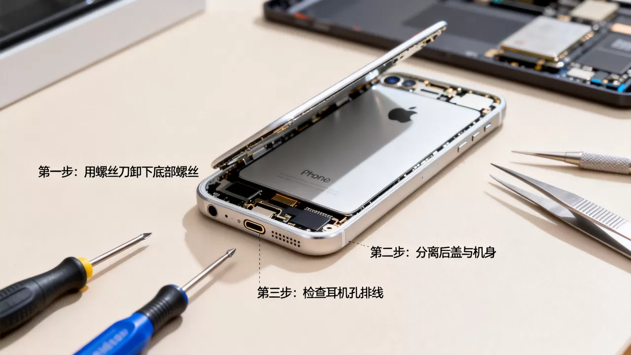 iphone6耳机孔坏了怎么修，iphone6耳机孔维修