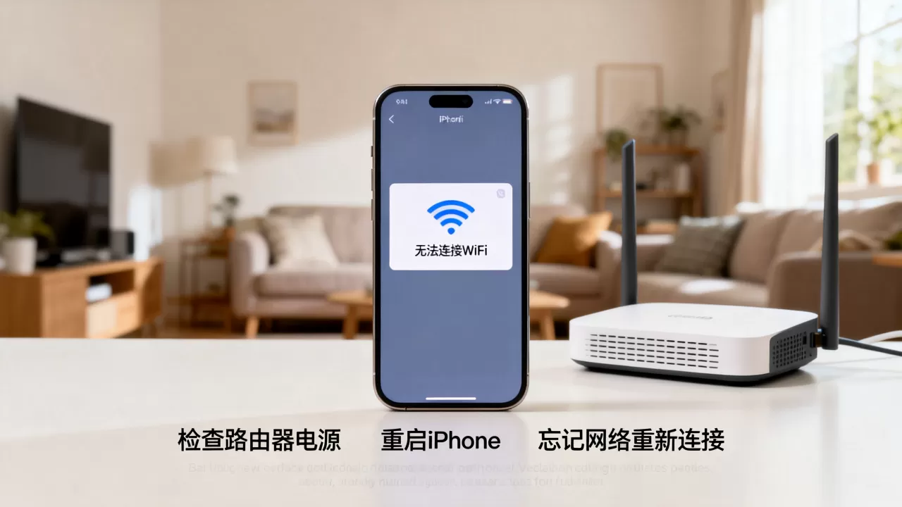 iphone无法连接无线网怎么办，iphone连不上wifi