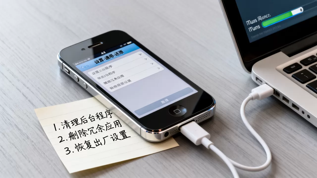 iphone4s升级7.1卡死怎么办，iphone4s7.1系统卡顿解决方法