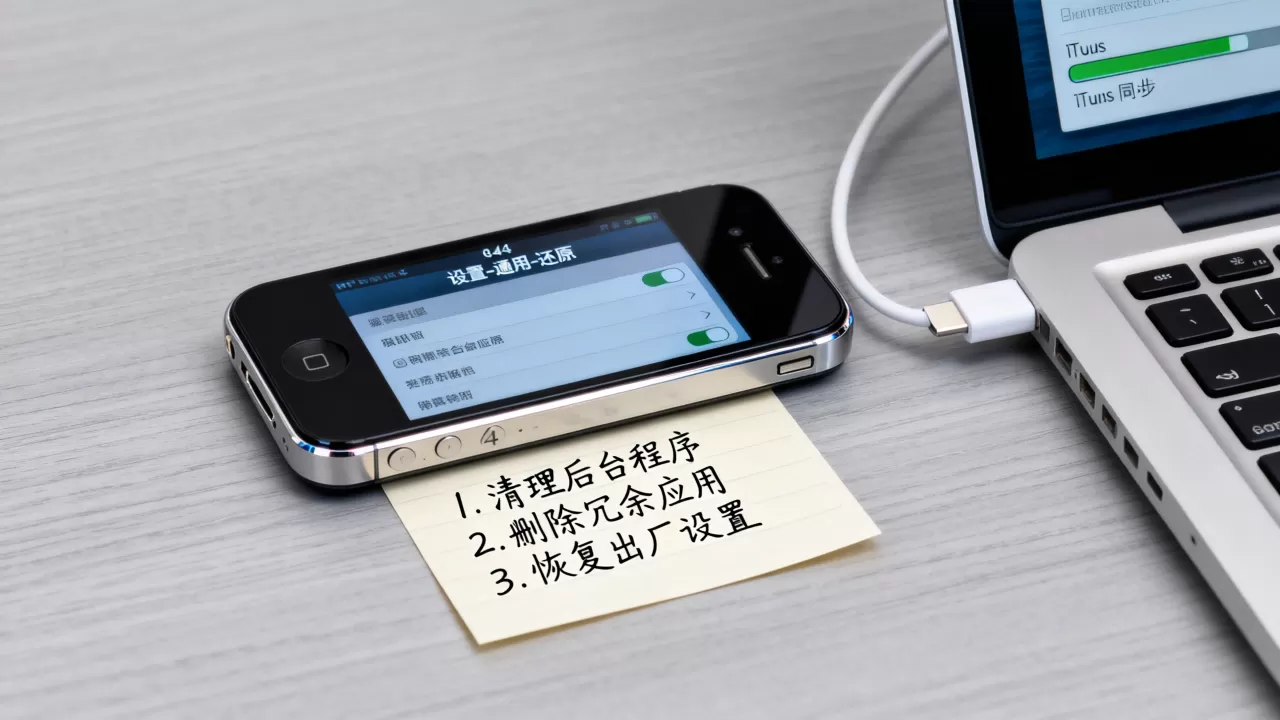 iphone4s升级7.1卡死怎么办，iphone4s7.1系统卡顿解决方法