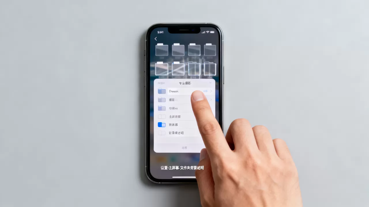 iPhone文件夹背景透明怎么设置，iphone文件夹背景透明