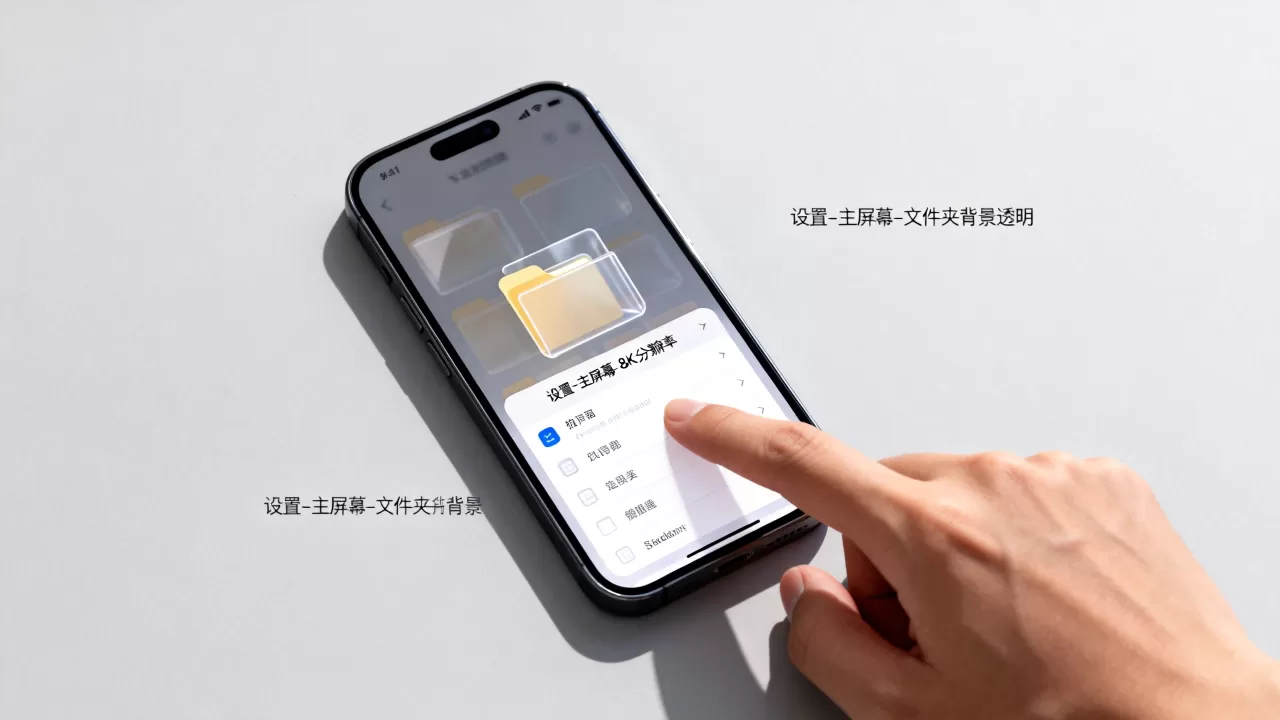 iPhone文件夹背景透明怎么设置，iphone文件夹背景透明