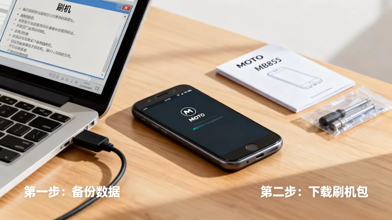 MOTO MB855刷机教程，摩托罗拉MB855刷机失败怎么办