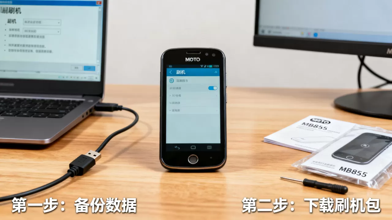 MOTO MB855刷机教程，摩托罗拉MB855刷机失败怎么办