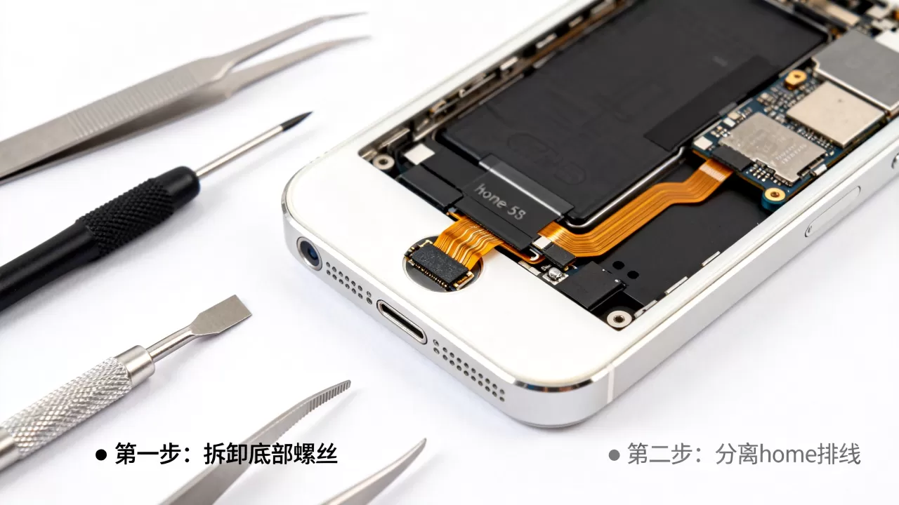 iphone5s home排线坏了怎么修,iphone5s home排线更换教程 iphone5s home排线坏了怎么修,iphone5s home排线更换教程
