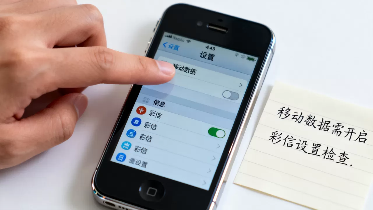 iphone4s移动彩信发不了怎么办，iphone4s移动彩信设置