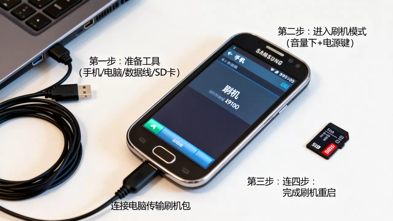 i9100死机刷机怎么办，三星i9100死机刷机教程