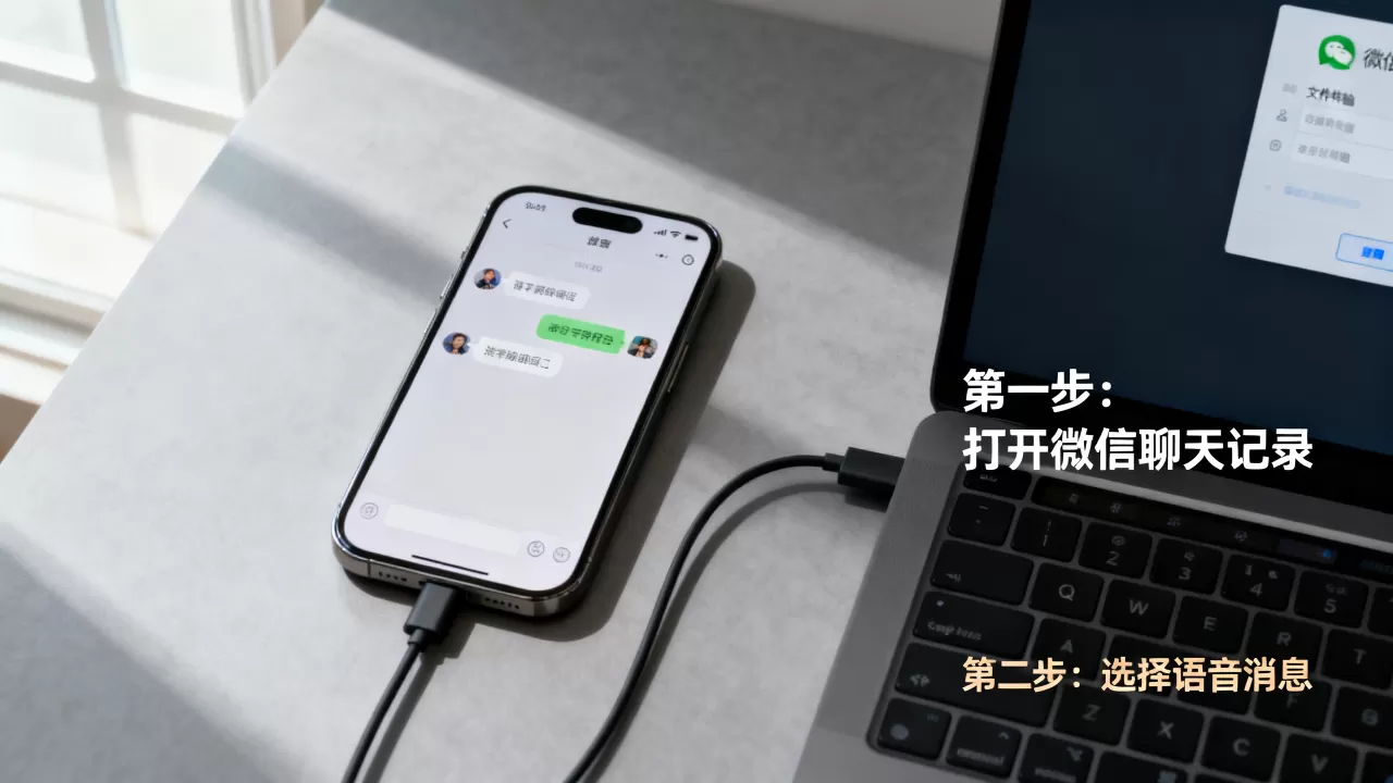 微信语音如何导出 iphone，iPhone微信语音消息怎么保存到电脑