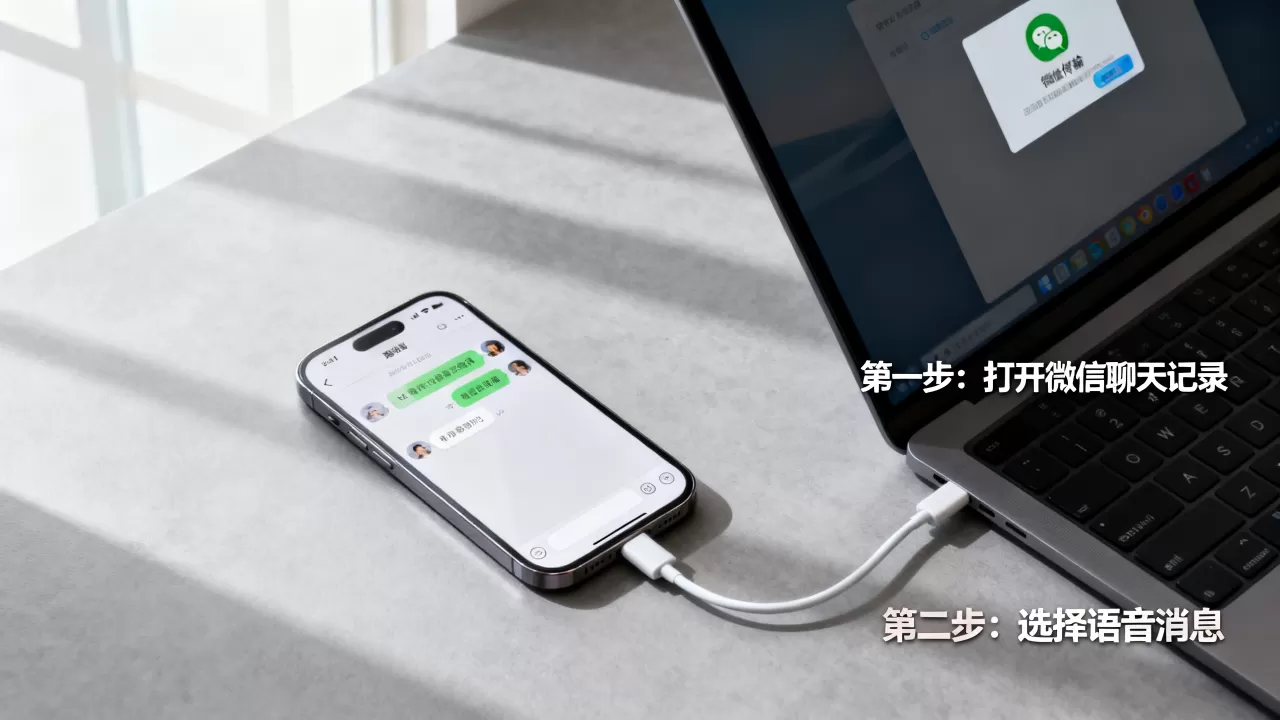 微信语音如何导出 iphone，iPhone微信语音消息怎么保存到电脑