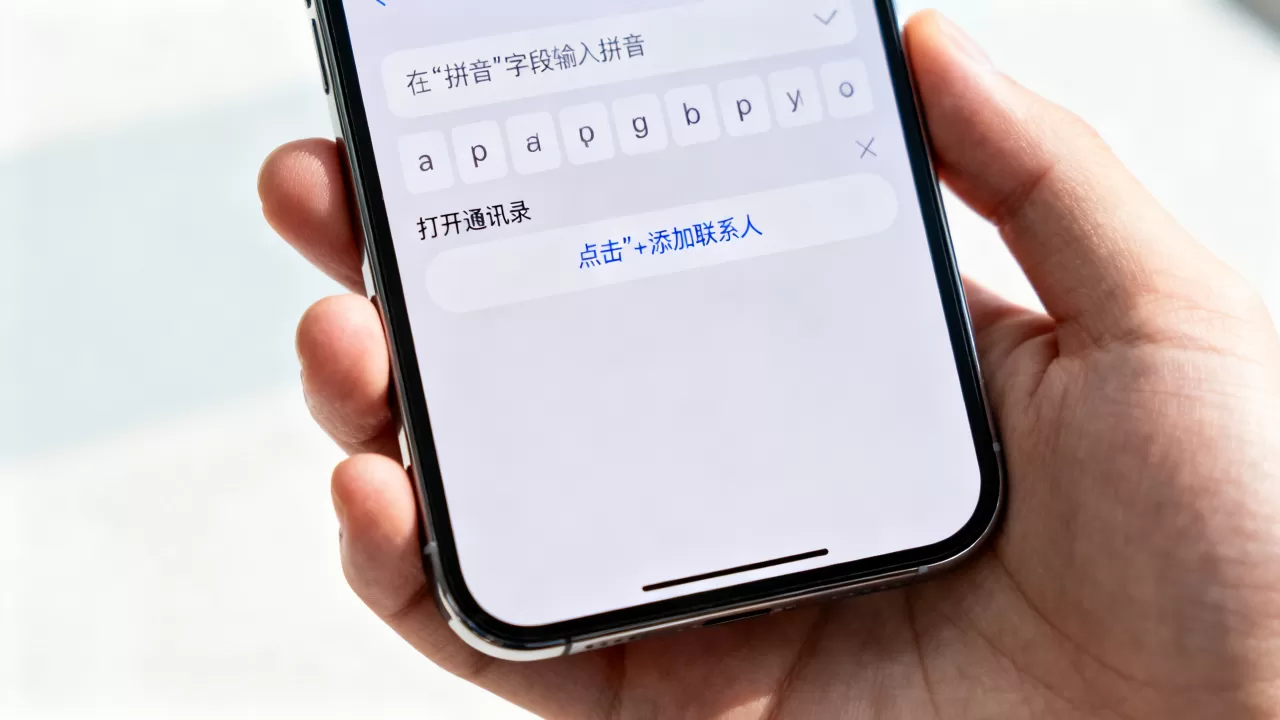 iphone通讯录怎么添加拼音，iphone通讯录添加拼音