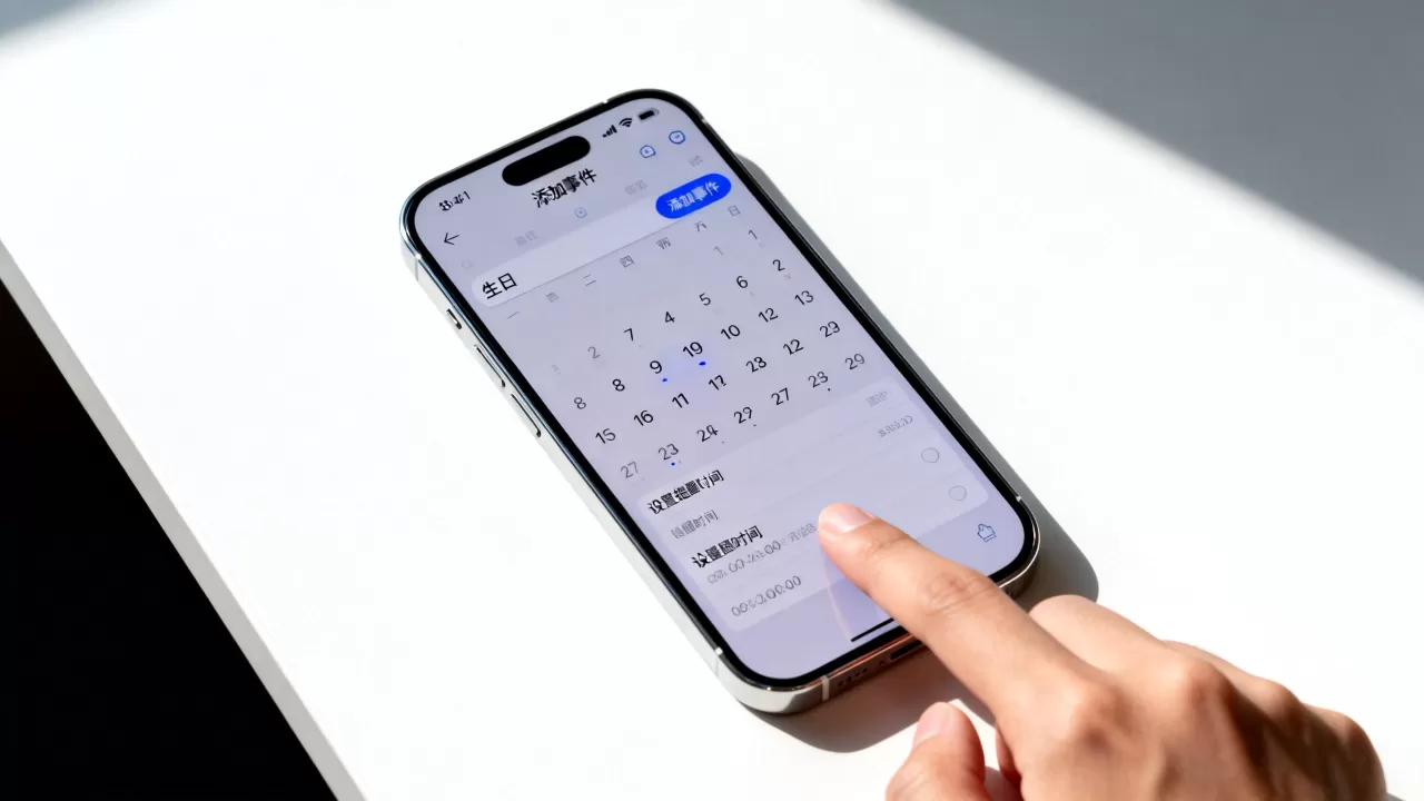 iphone日历怎么添加生日提醒，iPhone日历添加生日提醒