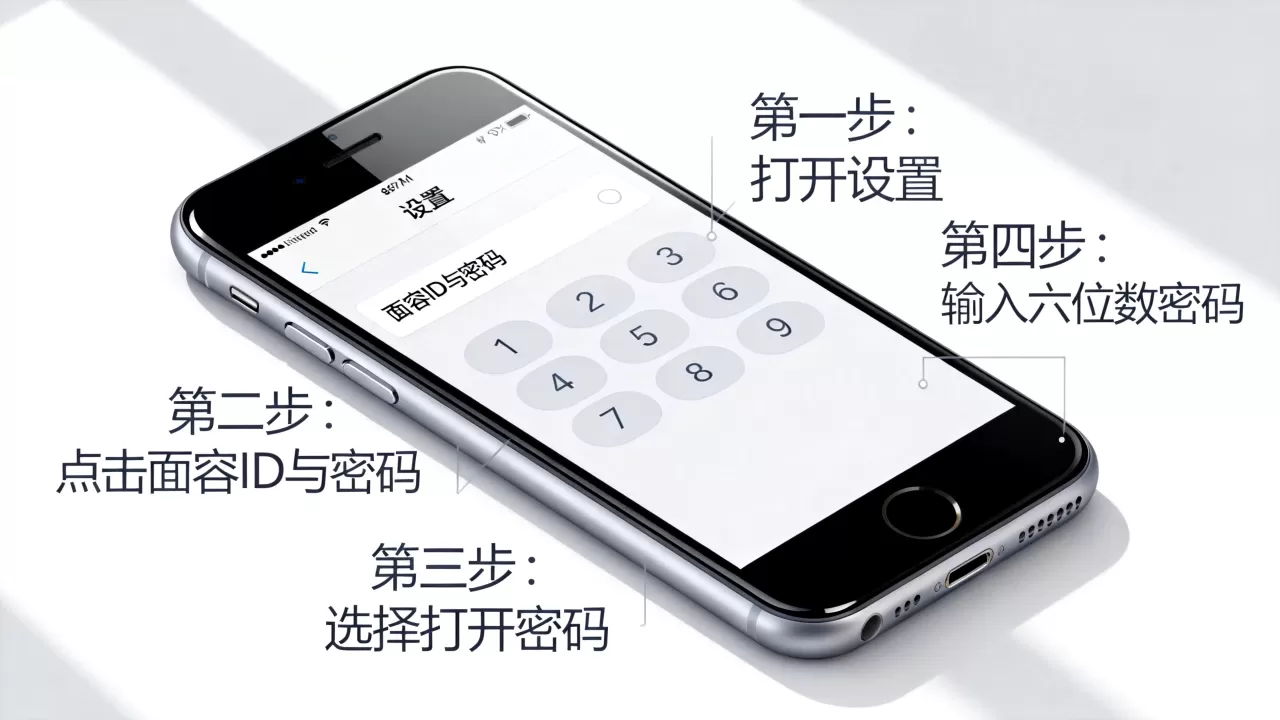 怎么设置iphone7密码，iPhone7密码设置教程