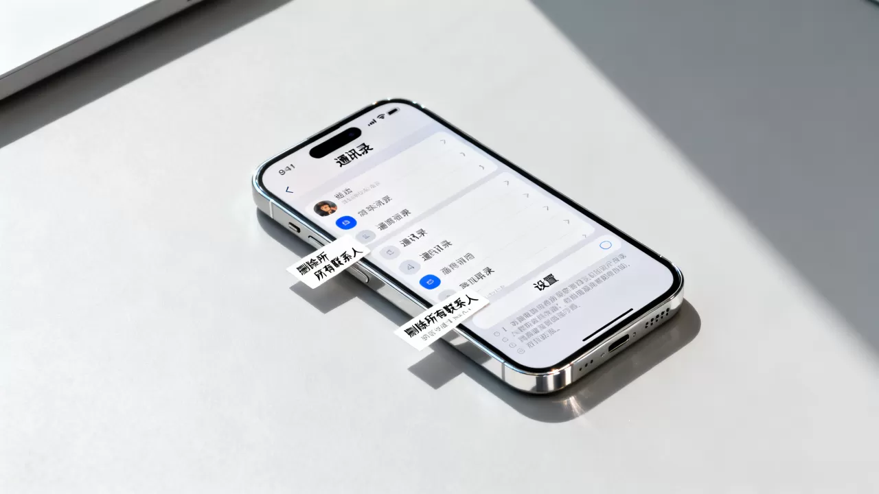 iphone通讯录如何清空，清空iphone通讯录